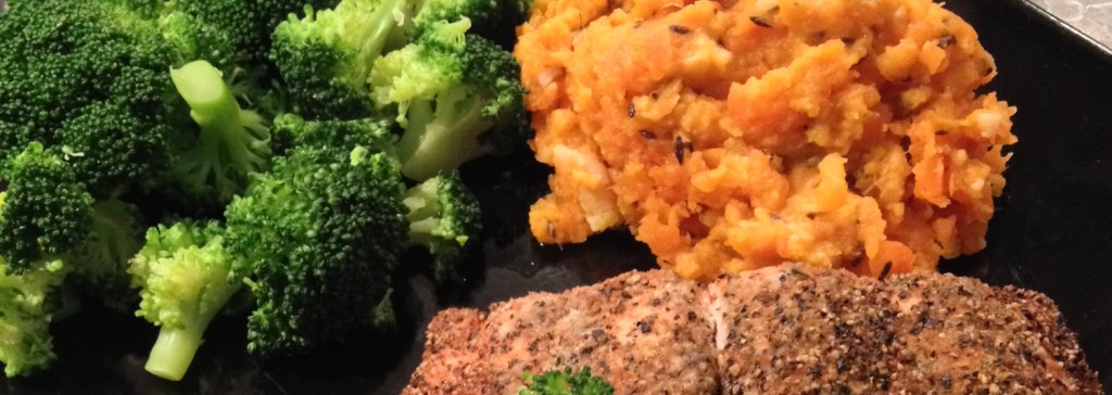 Recipe: Baked Salmon and Carrot & Sweet Potato&nbsp;Mash